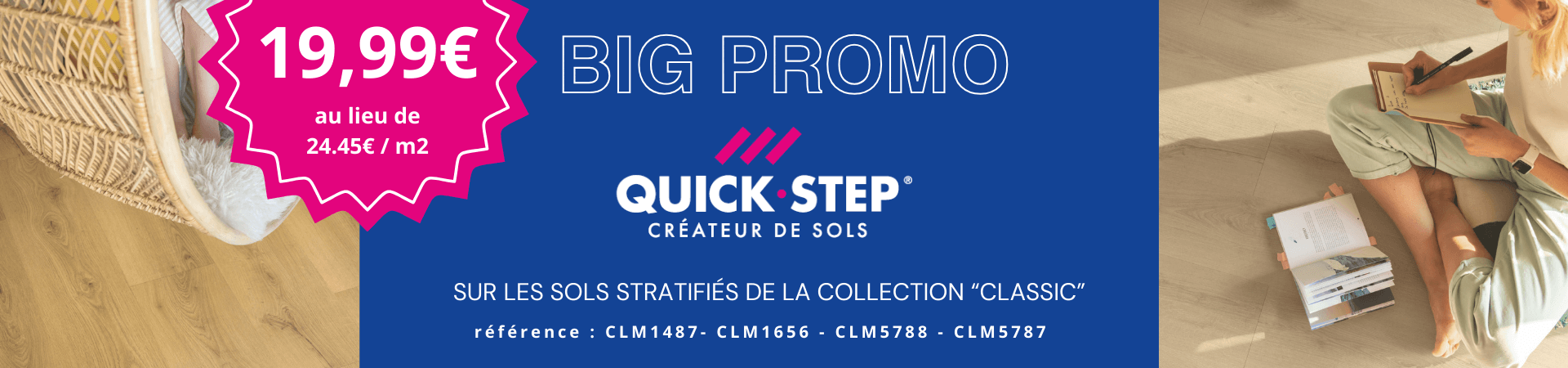 Promo QuickStep gamme Classic